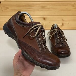 Born Oxford Brown Suede Leather Casual Lace Up Shoes Mens Size 13
